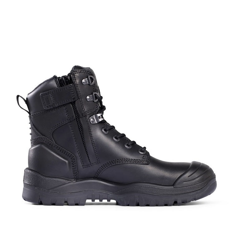 Mongrel 561020 Black High Leg ZipSider Safety Boot With Scuff Cap