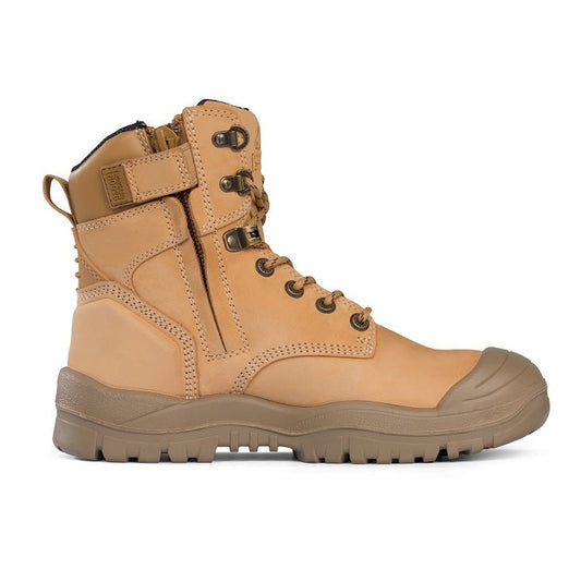 Mongrel 561050 Wheat High Leg ZipSider Safety Boot With Scuff Cap