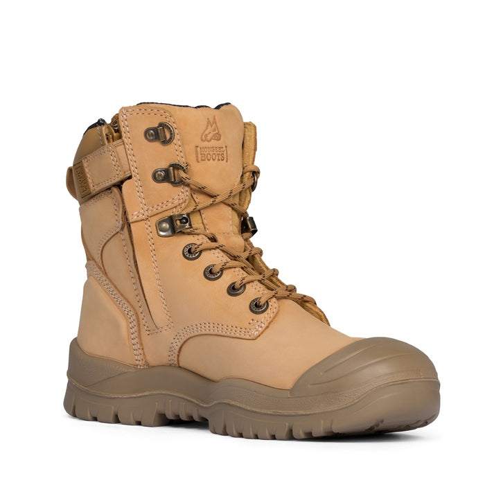 Mongrel 561050 Wheat High Leg ZipSider Safety Boot With Scuff Cap