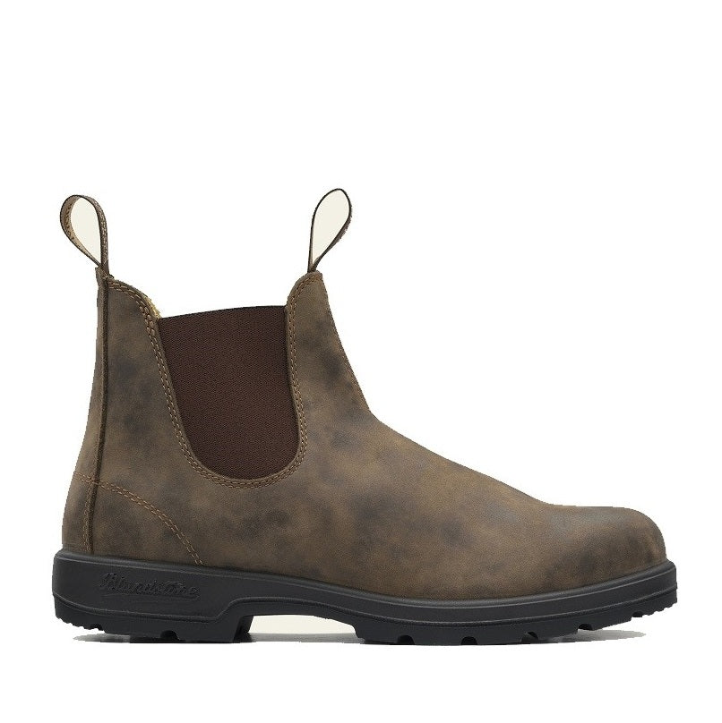 Blundstone 585 Classic Elastic Sided Boots - Rustic Brown - Side View