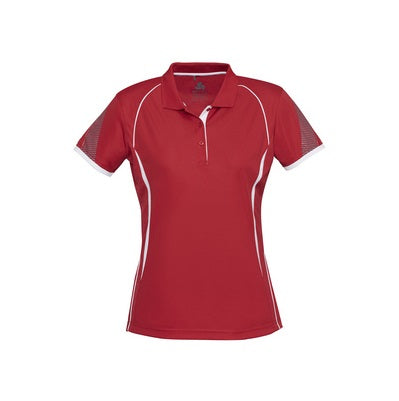 Biz Collection P405LS Razor Ladies Polo Red/White