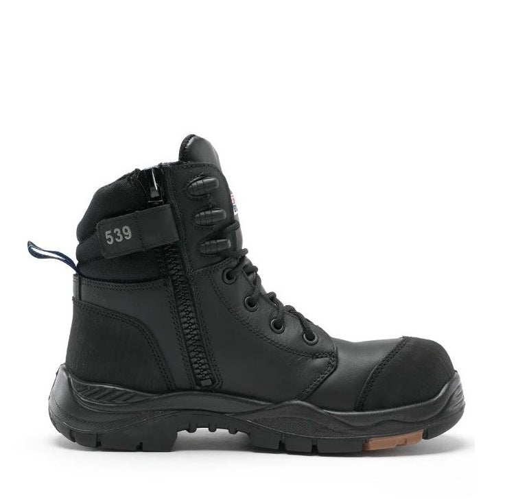 Steel Blue 617539 Torquay Zip Side Composite Safety Boots - Black - Side View