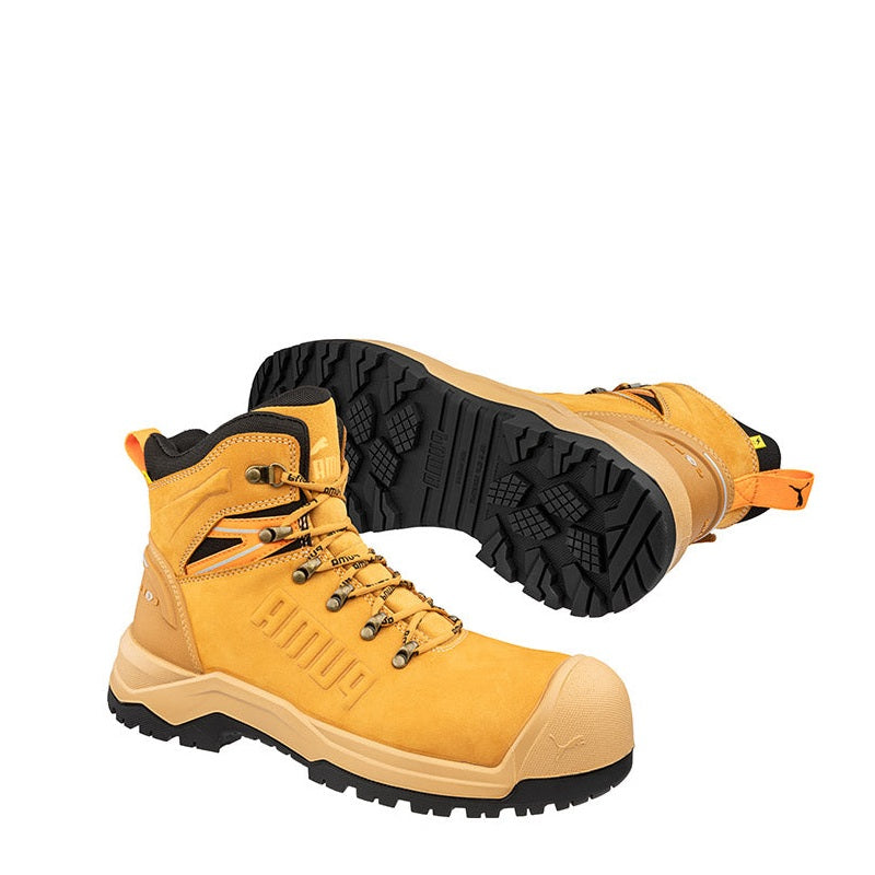 Wheat mining style Puma 632767 Iron HD Mid Wheat Safety Boot