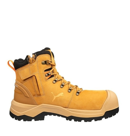 Wheat heavy duty zip sided Puma 632767 Iron HD Mid Wheat Safety Boot