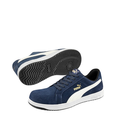 Blue Suede Metal Free Puma 640027 Iconic Suede Safety Shoes