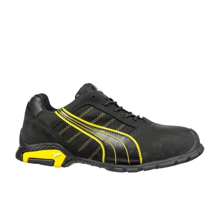 Puma 642717 Amsterdam Black/Yellow Safety Jogger Steel Toe