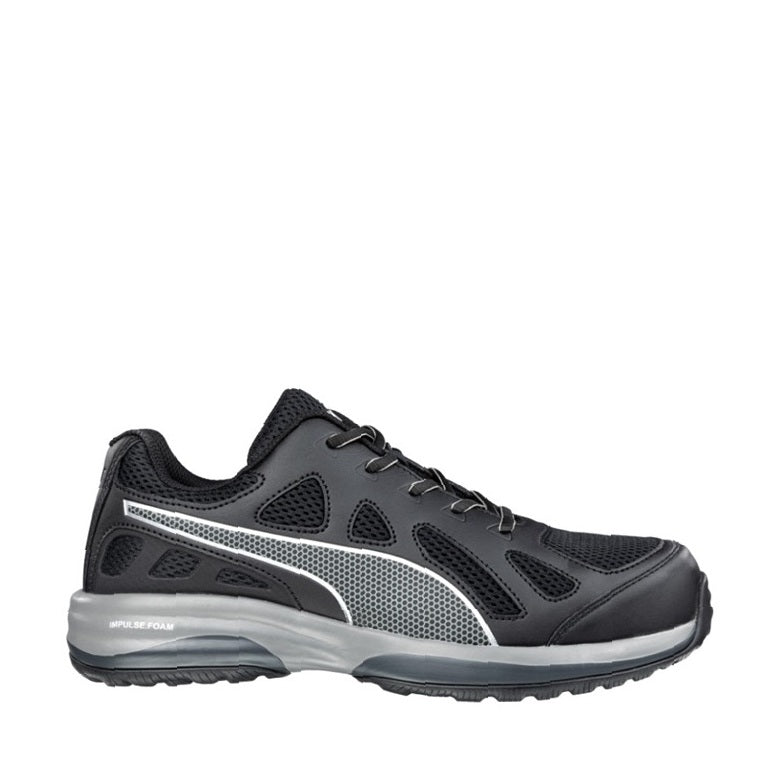 Black and Grey Lightweight slip resistant Puma 644567 Pursuit Unisex Composite Safety Jogger