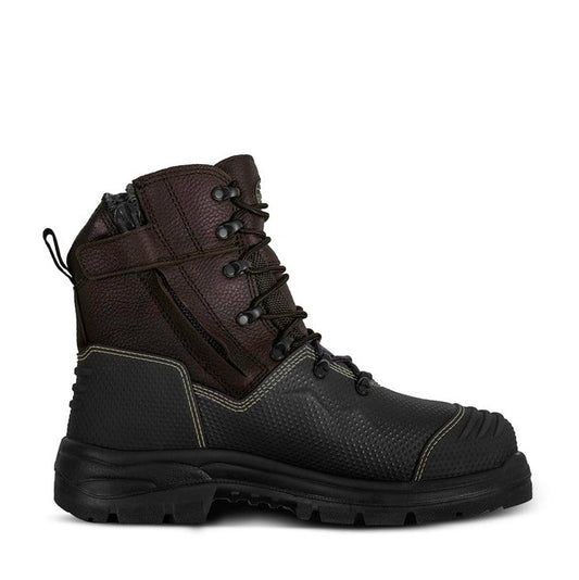 Oliver 65-490Z Brown 150Mm Zip Side Waterproof Safety Boot With Penetration Protection