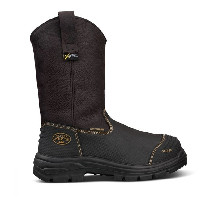 Oliver 65-493 Brown 240Mm Pull On Waterproof Riggers Safety Boot