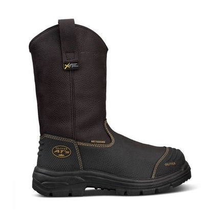 Oliver 65-493 Brown 240Mm Pull On Waterproof Riggers Safety Boot