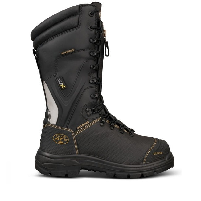 Oliver 65-791 Black 350Mm Zip Front Waterproof Mining Safety Boot
