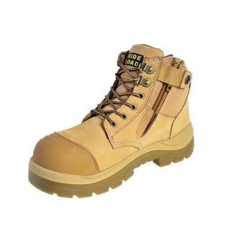 Wide Load 690WZN Wheat 6" Zip Side Non Safety Boot