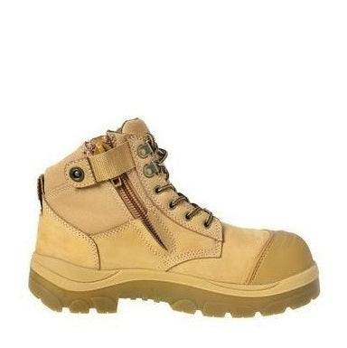Wide Load 690WZN Wheat 6 Zip Side Non Safety Boots - Zip Side View