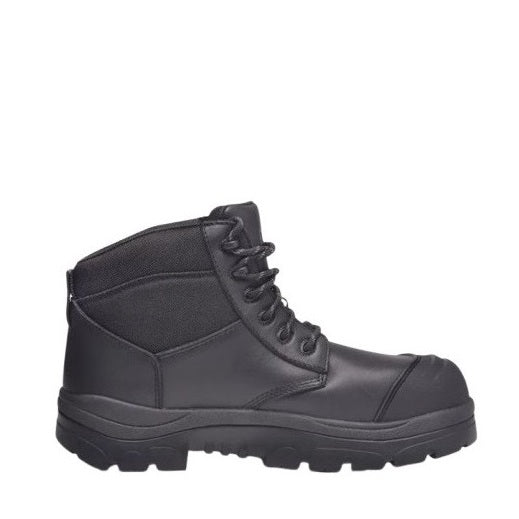 Black scuff cap Wide Load 690BLWC Black 6 Laced Water Proof Composite Safety Boots