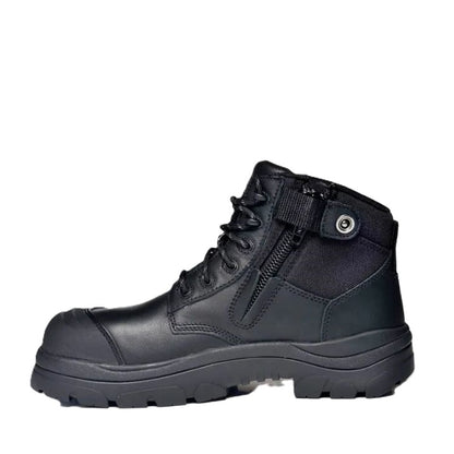 Wide Load 690BZC Black 6 Zip Side Composite Safety Boots