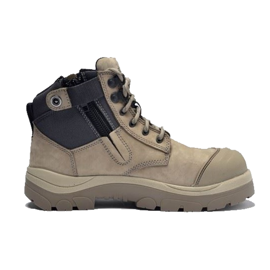 Wide Load 690SZ Stone 6" Zip Side Safety Boot