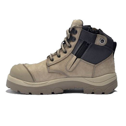 Wide Load 690SZ Stone 6" Zip Side Safety Boot