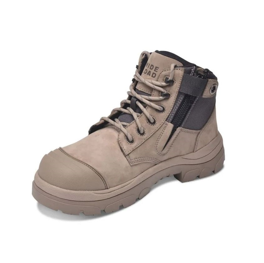 Wide Load 690SZC Stone 6 Zip Side Composite Safety Boot