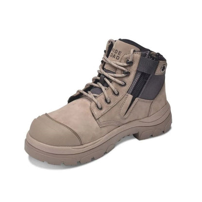 Wide Load 690SZC Stone 6 Zip Side Composite Safety Boot