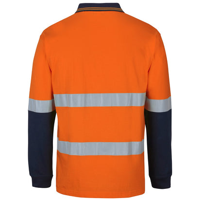 JB's Wear 6DCPL Hi Vis D+N L/S Cotton Polo