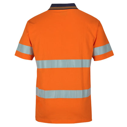JB's Wear 6DCPS Hi Vis D+N S/S Cotton Polo
