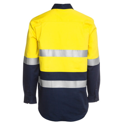 JB's Wear 6HWCF Hi Vis Day/Night Close Front L/S 190G Work Shirt