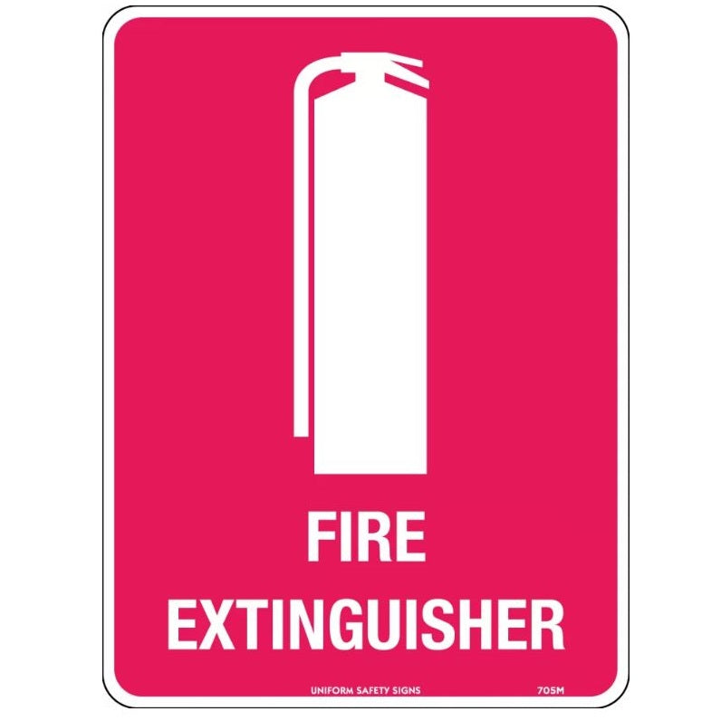 U. Safety Signs 705MSM 225x150mm Fire Extinguisher with Pictogram