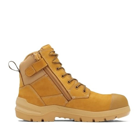 Blundstone 7560 DuraFit Wheat Nubuck 150mm Zip Side Safety Boots