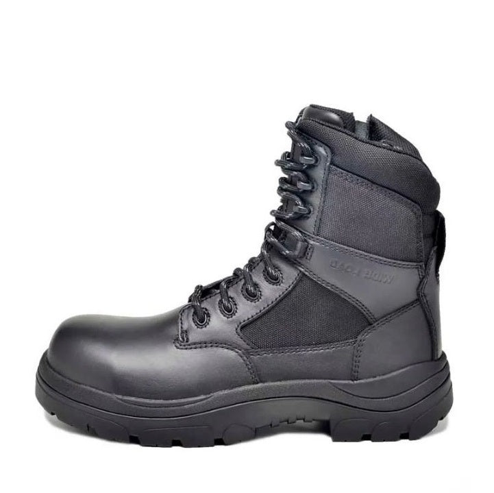 Wide Load 790BZC 8 Inch Soft Toe Zip/ Lace Up Safety Boots