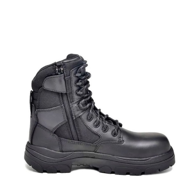 Wide Load 790BZN 8 Inch Soft Toe Zip/ Lace Up Non Safety Boot