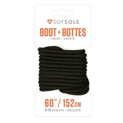 Sof Sole 84719 Waxed Boot Laces Black 60