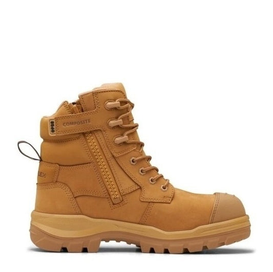 Wheat zip sided Blundstone 8560 Unisex Rotoflex Safety Boots