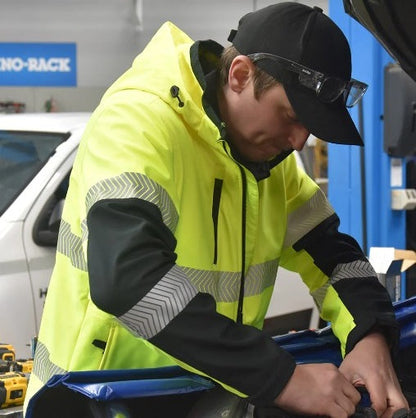 Rainbird 8685 Hi Vis Mathews Hooded Softshell Jacket