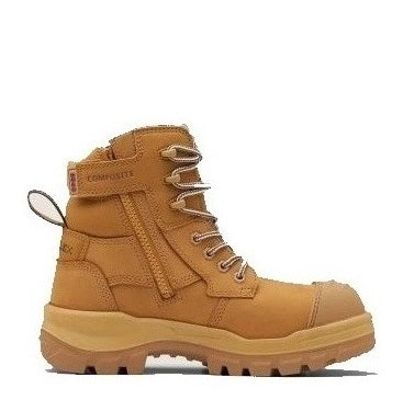 Wheat zip sided Blundstone 8860 Womens Rotoflex Safety Boots