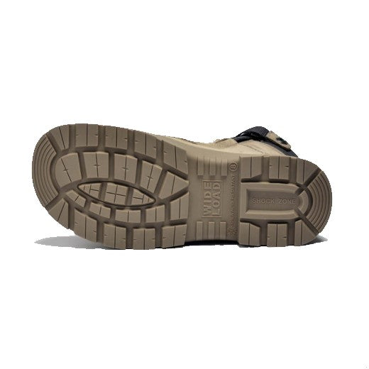 Wide Load 890SZ Stone 8" Zip Side Safety Boot