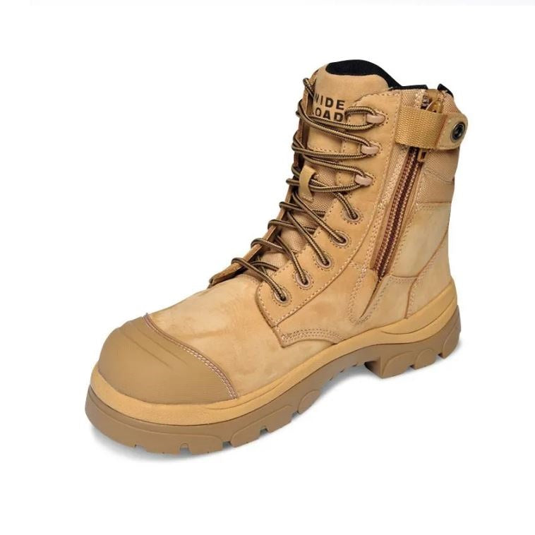 Wide Load 890WZC Wheat 8 Zip Side Composite Safety Boot