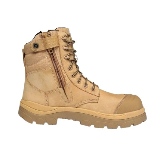 Wide Load 890WZC Wheat 8 Zip Side Composite Safety Boot