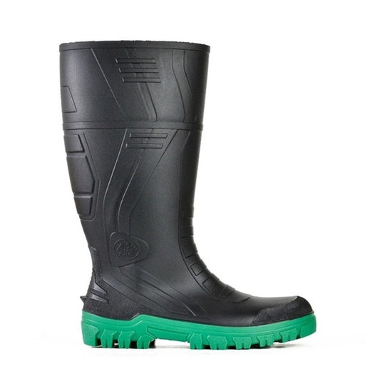 Black and Green Electrical Hazard Protection Bata 892-67280 Jobmaster III 400 Non Safety Gumboot