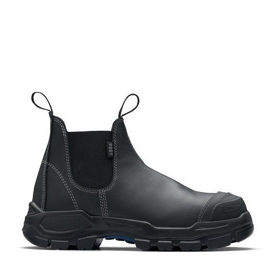 Black Leather Blundstone 9001 Unisex Rotoflex 4 Elastic Side Safety Boots