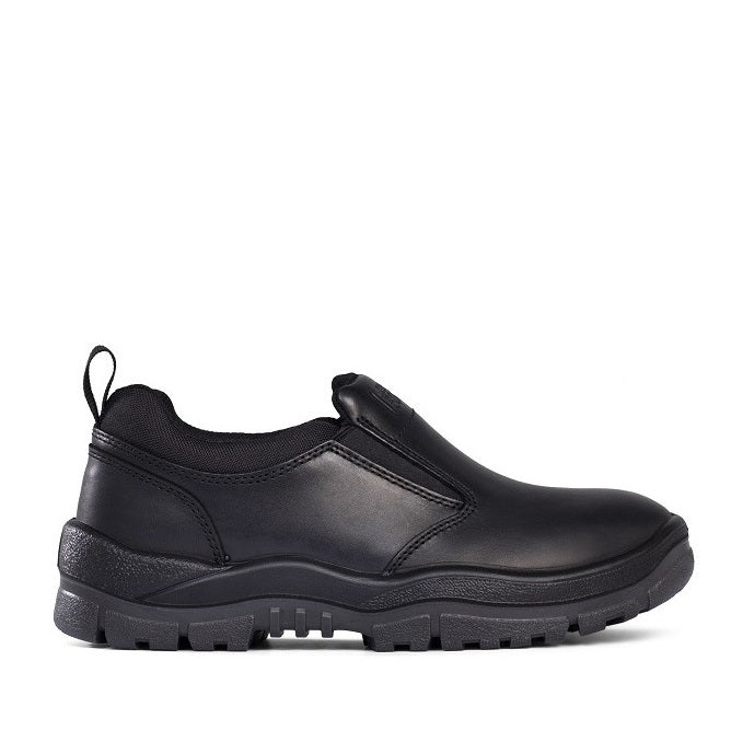 Mongrel 915025 Black Non Safety Slip On Shoe - Side View