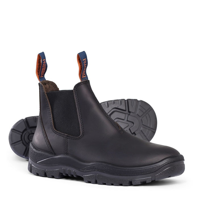 Mongrel 916020 DISCONTINUED Black Kip Non Safety V-Cut Elastic Sided Boot