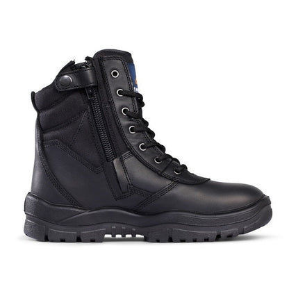 Mongrel 951020 Black Non Safety High Leg ZipSider Boot