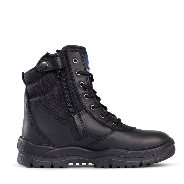 Mongrel 951020 Black Non Safety High Leg ZipSider Boots