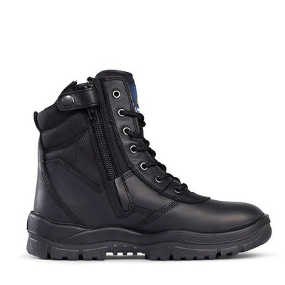 Mongrel 951020 Black Non Safety High Leg ZipSider Boots