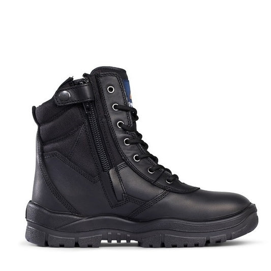 Mongrel 951020 Black Non Safety High Leg ZipSider Boots
