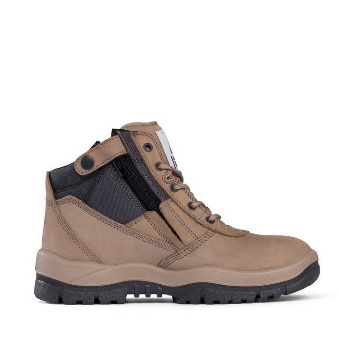 Mongrel 961060 Stone Non Safety Zip Sider Boots