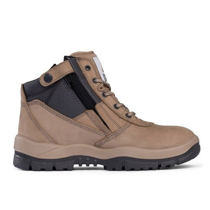 Mongrel 961060 Stone Non Safety Zip Sider Boots
