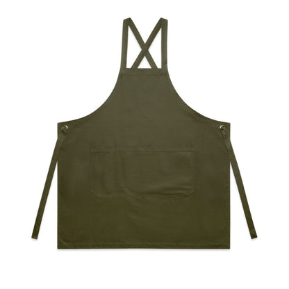 AS Colour 1082 Carrie Apron - Army - Front View