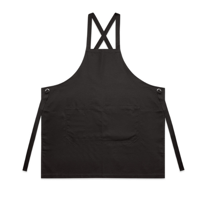 Coal charcoal colour, Heavy weight, AS Colour 1082 Carrie Apron front view