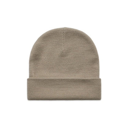AS Colour 1107 Cuff Beanie - Mushroom - Front View